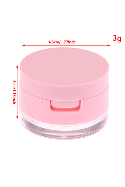 Choice علبة بودرة بلاستيكية محمولة، 3 غرام، قطعة واحدة، فارغة، مع منخل ومرآة،...