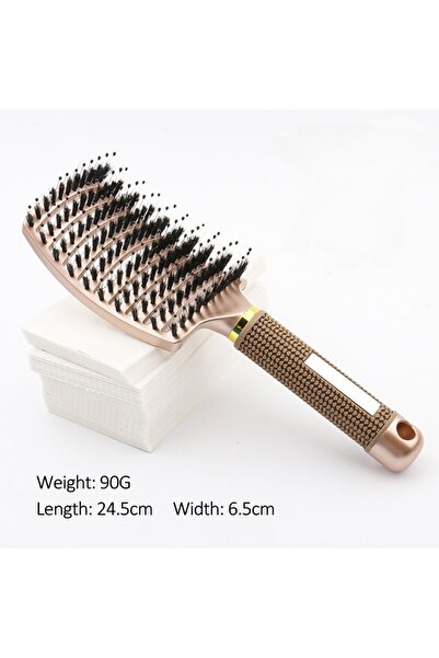 Choice مشط ذهبي احترافي لتصفيف الشعر، لتدليك فروة الرأس، فرشاة لفك تشابك الشع...