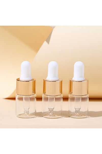 Choice3 زجاجات زجاجية شفافة مزودة بقطارة، سعة 3 مل (5 قطع)، 1 مل، 2 مل، 3 مل،...