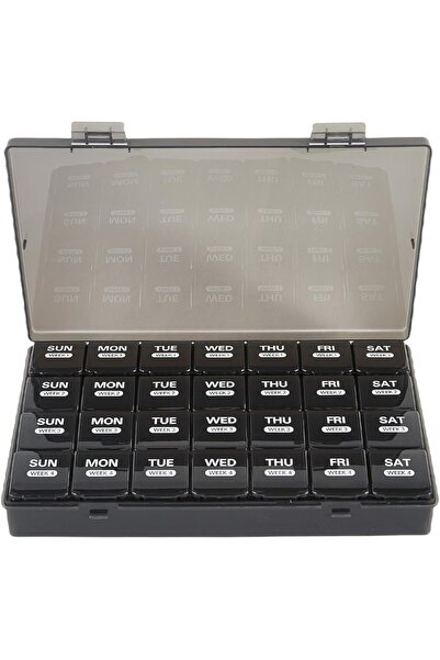 Choice منظم حبوب شهري كبير محمول للسفر، رقم 1، يكفي لأربعة أسابيع في الشهر (2...