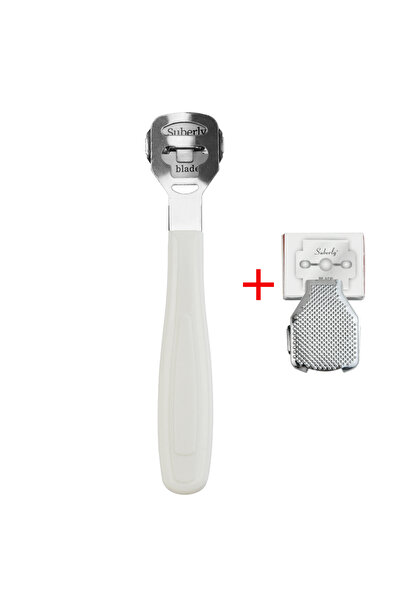 Choice خمس علب بمقبض بلاستيكي، مكشطة للقدم، لإزالة الجلد الميت، والتقشير، وال...