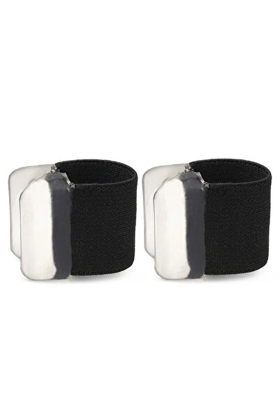 Choice1 y617-أسود-قطعتان/4 قطع فواصل أصابع جل لتصحيح إبهام القدم الأروح المتد...