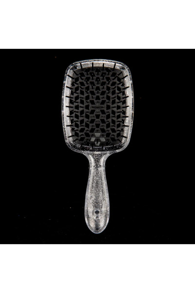 Choice Flash Silver Black 1pcs Detangling Hair Brush Scalp Massage Combs Wide...