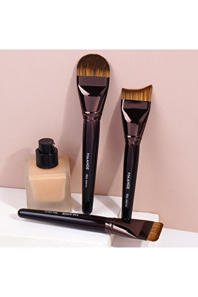 Choice Dark Brown MAANGE Foundation Brush Ultra Thin Top Mask Brush Professio...