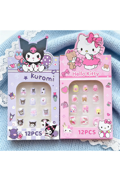 Choice J004-D أظافر سانريو للأطفال ثلاثية الأبعاد قابلة للارتداء، ملصقات تزيي...