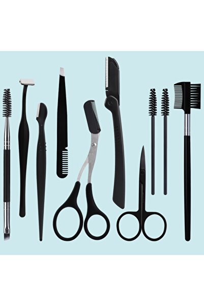 Choice 10pcs 10-piece eyebrow trimmer set includes scissors, tweezers, eyebro...