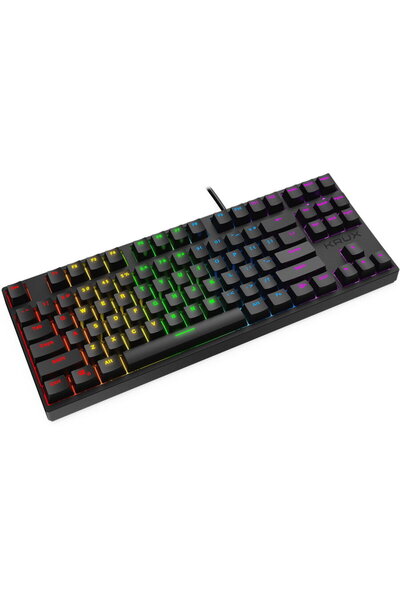 Krux Atax RGB Outemu Blue Keyboard, Cu fir, Iluminare RGB
