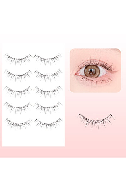 Choice5 رموش صناعية قصيرة واقعية من ألياف صناعية، 5 أزواج، بتصميم مانغا بيوتي...