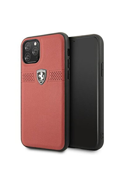 Ferrari Husă rigidă Off Track din piele, culoare roșie/roșie, FEOBAHCN58RE pe...