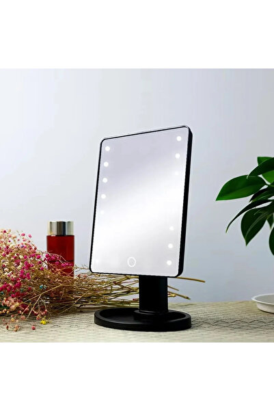 Choice black Square Vanity Lighted Makeup Mirror with Adjustable LED Lights a...