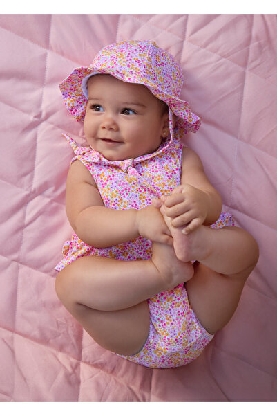 MAYORAL Newborn Baby Printed Romper and Hat
