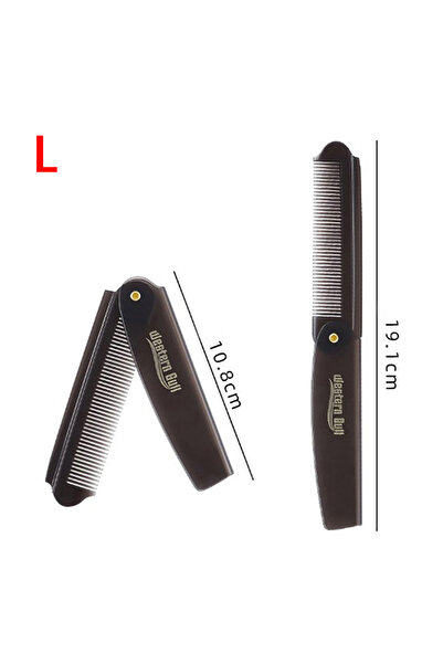 Choice أمشاط جيب محمولة قابلة للطي برأس زيتي وأمشاط بلاستيكية للحية وأداة تصف...