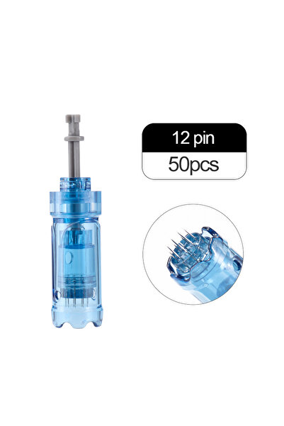 Choice ٥٠ قطعة من إبرة خرطوشة قلم دكتور بن M8S ذات ١٢ دبوسًا، بديلة لخرطوشة ن...