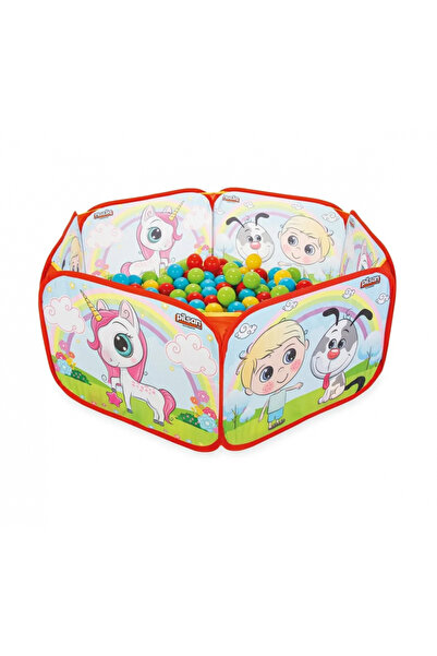 PİLSAN Spatiu de joaca pliabil cu 200 de bile Ballpool Friends