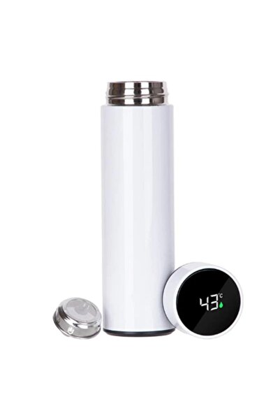 Primo Plus Stainless steel vacuum thermal bottle with smart LED display that ...
