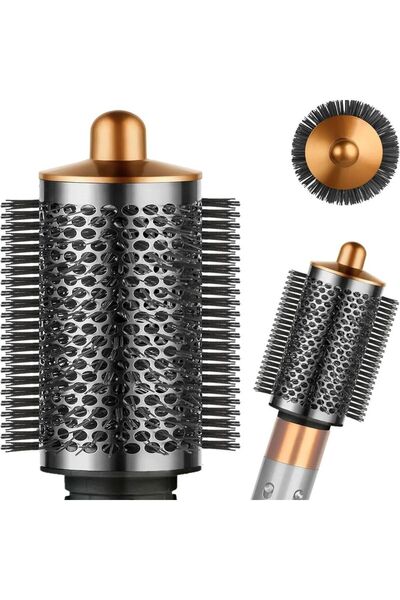 Choice فرشاة تكثيف دائرية كبيرة الحجم لملحقات جهاز دايسون إير راب، نيكل/نحاس،...