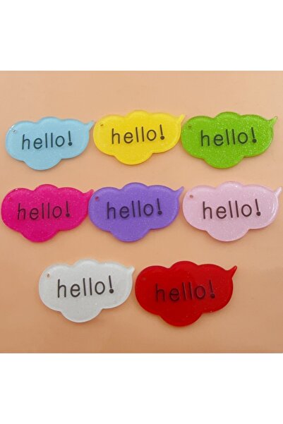 Choice 9 12pcs Fine Sparkling Acrylic Hello Bubble Dialogue Box Letter Plate ...