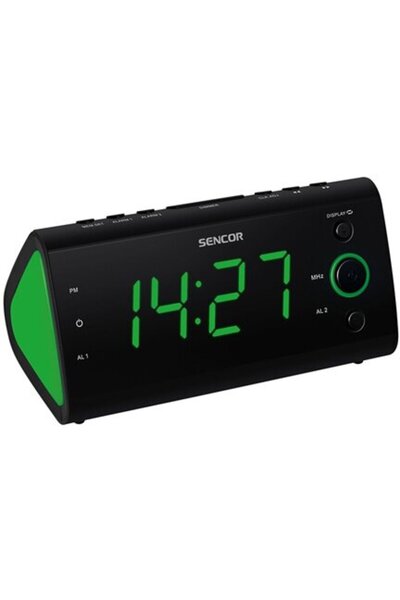 Sencor Radio cu ceas FM SRC 170 Sencor, display 1.2 inch, alarma duala, tempe...