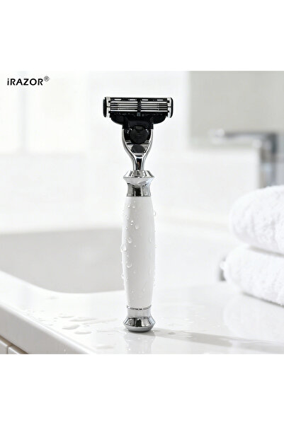 Choice iRAZOR 3-Blade Mach 3 Men's Beard Shaving Razor Hair Removal Shaver Wh...