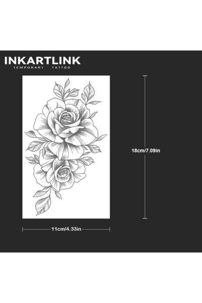 Choice 203-1118XL Flower Temporary Tattoo,Lasts To 15 Days New Technology Mag...