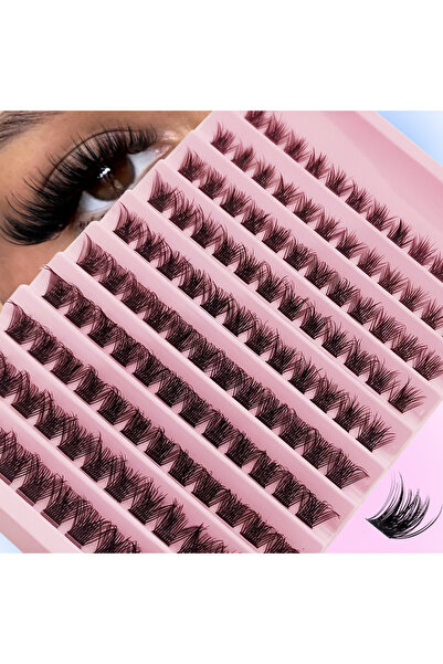 Choice1 A01 120Pcs Natural Eyelash Cluster Set, D Curl 8–16mm Mixed Length, S...