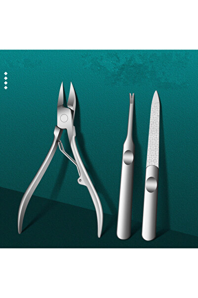 Choice1 3 قطع من كماشة أظافر على شكل منقار نسر، مبرد أظافر من الفولاذ المقاوم...