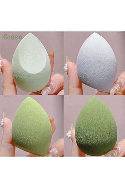 Choice6 أخضر - 4 قطع، 1/4/8 قطع، إسفنجة مكياج ناعمة، إسفنجات كريم أساس، إسفنج...