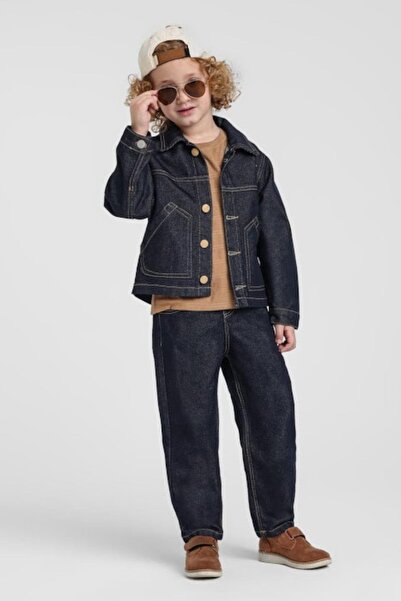 Jack Lions بنطلون جينز رياضي للأولاد من جاكليونز، من عمر 1-5 سنوات، باللون ال...