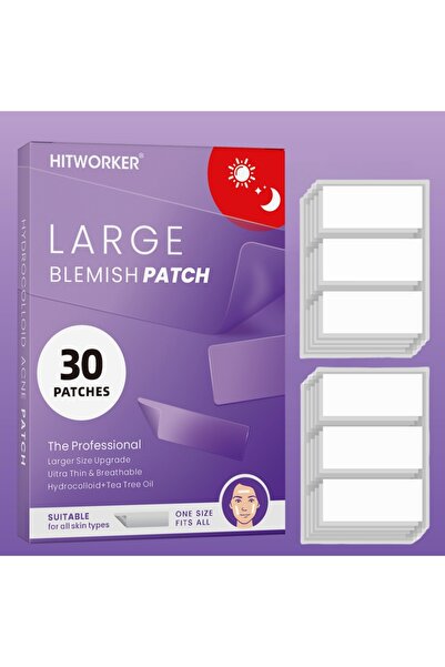 Choice 30pcs 30 XL acne patches, suitable for day and night skin care, waterp...