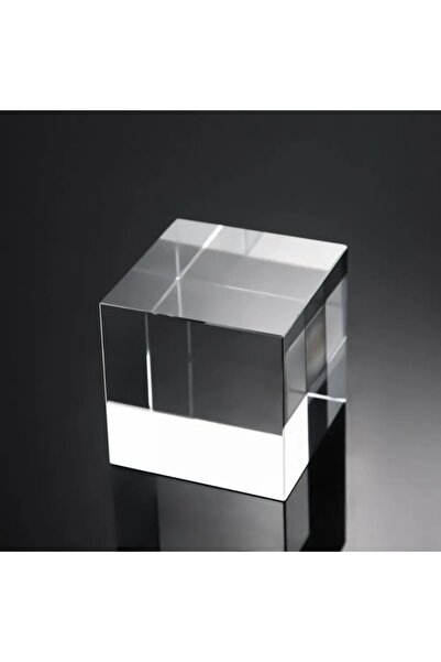 Choice حامل عرض مجوهرات صلب 4x4x4 سم، مكعب زجاجي ستيريوسكو أسود شفاف قابل لإع...