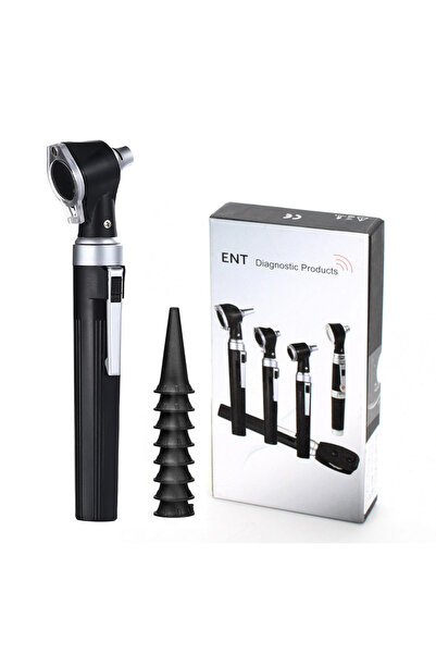 DUTRIEUX منظار أذن أسود اللون - منظار أذن مزود بإضاءة، كاشف التهابات الأذن، ط...