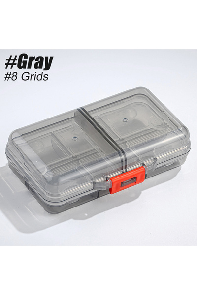 Choice Gray-8 Grids 1PC Weekly Pill Organizer,7/8 Compartments Travel Daily P...