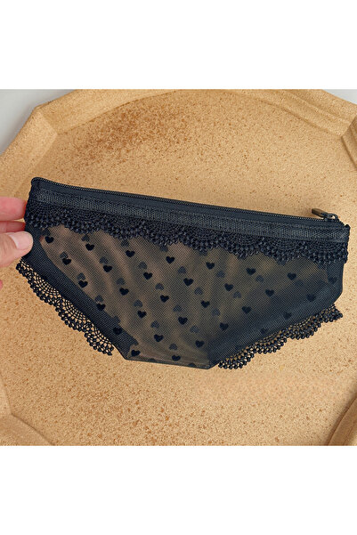 Choice Black Hot Briefs Shape Travel Cosmetic Bag Fashion Mesh Toiletry Bag M...