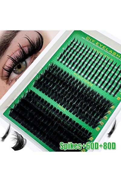 Choice4 MIX 0.07mm D Spikes60D80D 300D-60D Lash Clusters D Curl Natural Indiv...