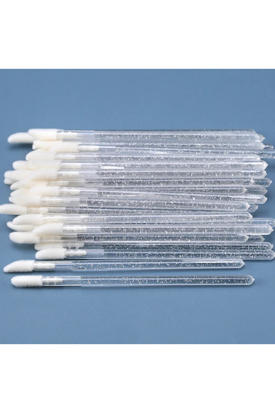 Choice4 Crystal White 50pcs 50Pcs Crystal Eyelashes Brushes Individual Lash R...