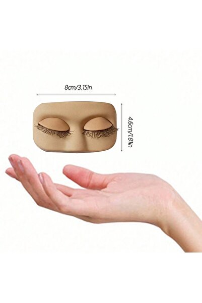 Choice B Mini Lash Flat Model Head Practice Eyelash Extension Training Head W...