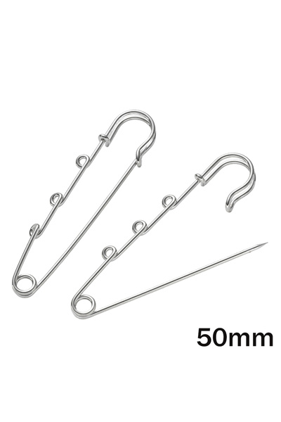 Choice6 50mm With 3 Loop 10pcs Heavy Duty Safety Pin Charms with 1/2/3/4/5 Lo...