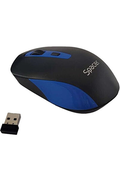 Spacer Mouse optic SPMO-WS01-BKBL, USB Wireless, Black-Blue