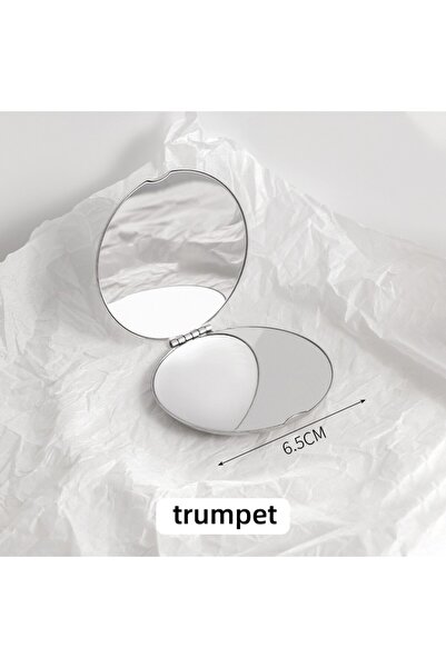 Choice C538-round Foldable Makeup Mirror Portable Double-Sided Mirror Stainle...