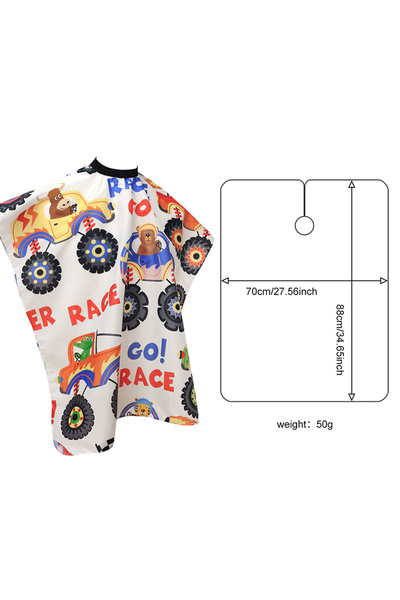 Choice 1 ★☆ 1pc Kid Cartoon Car Haircut Hairdresser Cape Professional Hair-Cu...