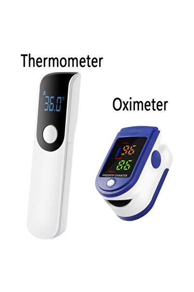 Choice طقم قياس درجة الحرارة الطبية الأبيض، مقياس حرارة بالأشعة تحت الحمراء، ...