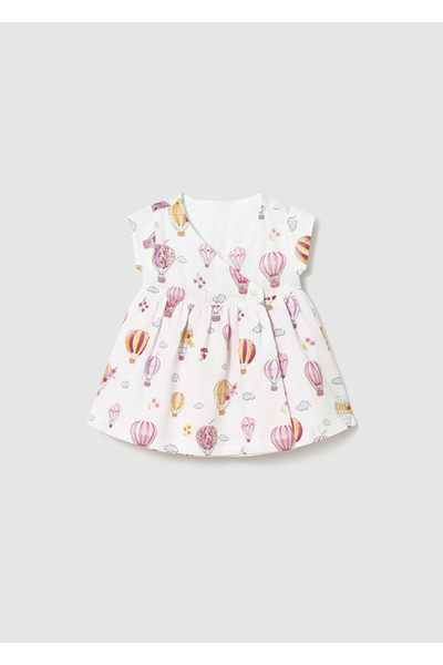 MAYORAL Newborn Baby Girl Double Sided Dress