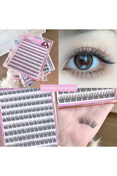 choice2 رموش صناعية بتصميم زهرة عباد الشمس، مقاس 10 مم، 90-120 خصلة، سهلة الت...