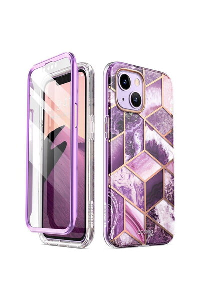 Supcase COSMO IPHONE 14 PLUS MARMURĂ MOV