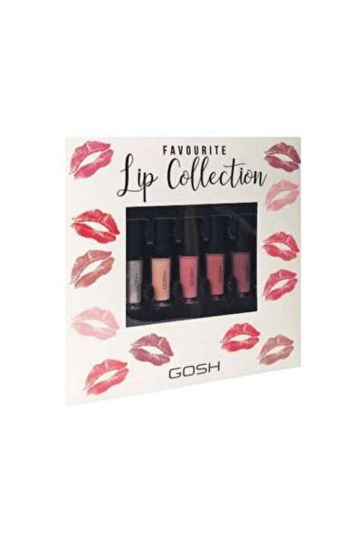 GOSH Set, Gosh, Colecția Favorite Lip, Ruj lichid, 5 bucăți