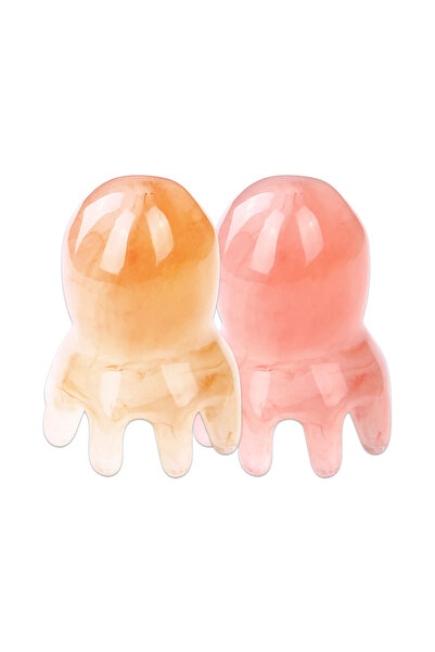 Choice3 Yellow PINK Resin topus Massage Comb Head Meridian Scraping Scalp Mas...