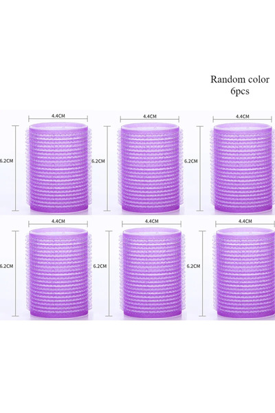 Choice 6 قطع من بكرات الشعر العشوائية، بكرات شعر ذاتية التثبيت، بكرات شعر بدو...