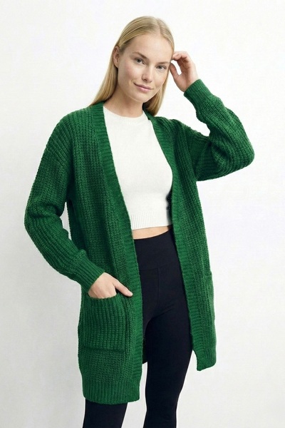 lamea Women's Long Oversize Thick Knit - Soft Casual Knitwear Cardigan - with...