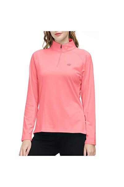 MOFIZ Women's Sports Sweatshirt, MoFiz, Fleece, High Collar, Zipper, Pink, Si...