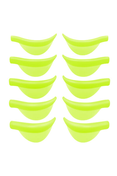 Choice1 مجموعة بيرمانيا الخضراء، ٥ أزواج من وسادات تجعيد الرموش المصنوعة من ا...